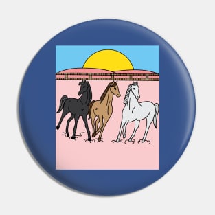 Horses Rider Pony Girl Pin