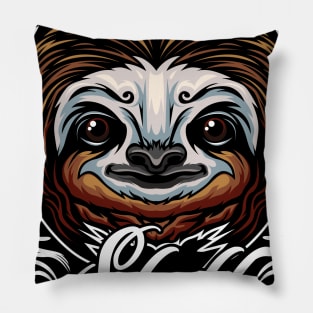 Sloth - Lazy Sloth Face Cute Animal Pillow