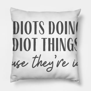 Idiot Things Pillow