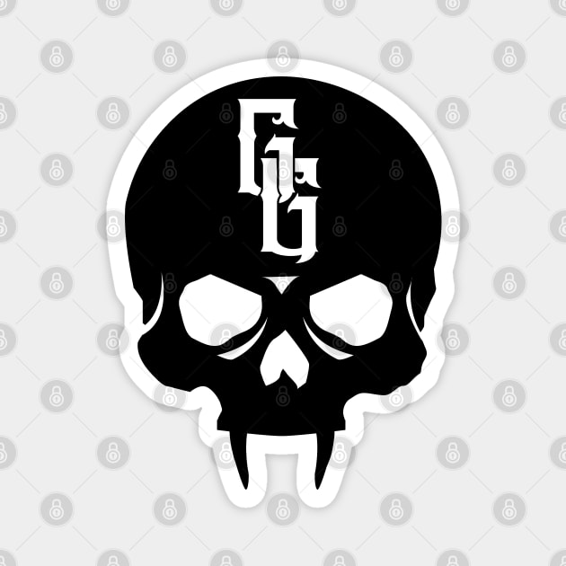 Gehenna Gaming Skull (Black) Magnet by highcouncil@gehennagaming.com