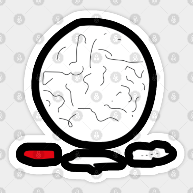 supreme faces sticker