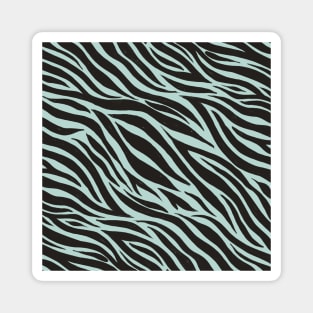 Zebra Print Pattern (LIGHT BLUE) Magnet