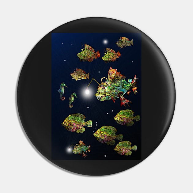 Steampunk Fish Shoal 2 Pin by BLZBob