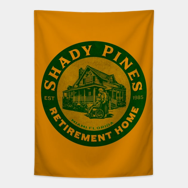 Shady Pines Retirement Home Tv Show Tapestry by Nostalgia Avenue