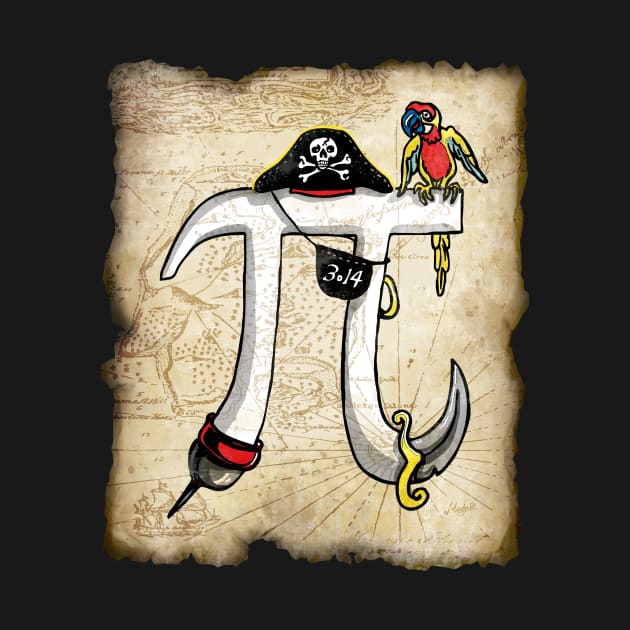 Fun Pi-rate Pirate Pi Day Treasure Map by Mudge