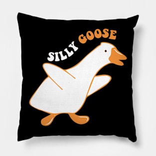 silly goose weird walking Pillow