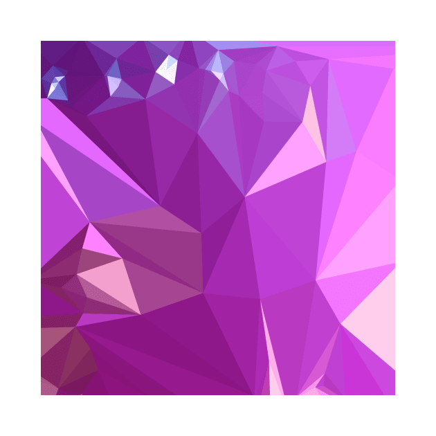 Light Medium Orchid Purple Abstract Low Polygon Background by retrovectors