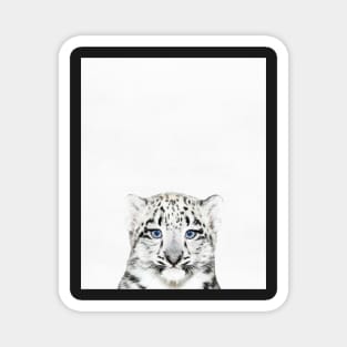 Baby leopard, Leopard, Nursery decor, Animal, Kids room, Modern art, Wall decor Magnet