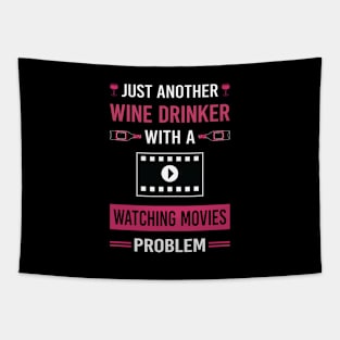 Wine Drinker Watching Movies Movie Tapestry