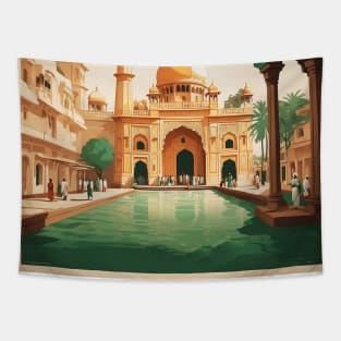 Amritsar India Vintage Tourism Travel Tapestry