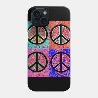 pop art peace sign Phone Case