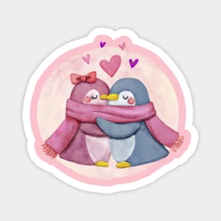 Penguin Hugging Magnet