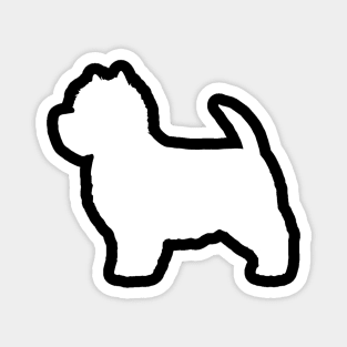 West Highland White Terrier Silhouette Magnet