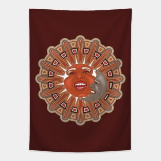 Laughing Sun and Smiling Moon Tapestry