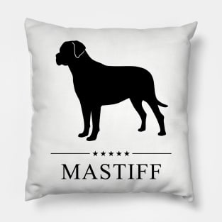 Mastiff Black Silhouette Pillow