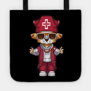 Adorable Feline Nurse Art for Cat and Pet Enthusiasts Tote