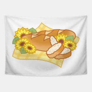 Sunflower Baguette Breads for Picnic Tapestry