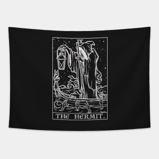 The Hermit Tarot Card Terror Tarot Shadow Edition Grim Reaper Tapestry