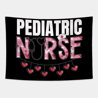 Nurse Valentines "Pediatric Nurse" Heart Letters Tapestry