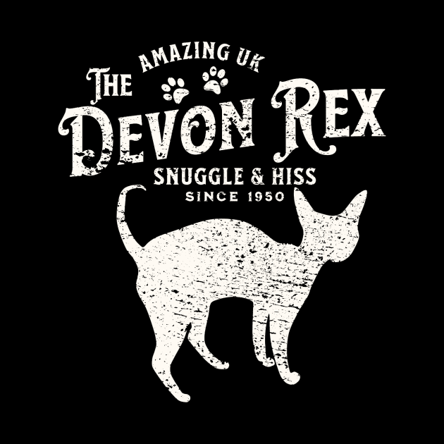 Devon Rex Cat Vintage by Nice Surprise