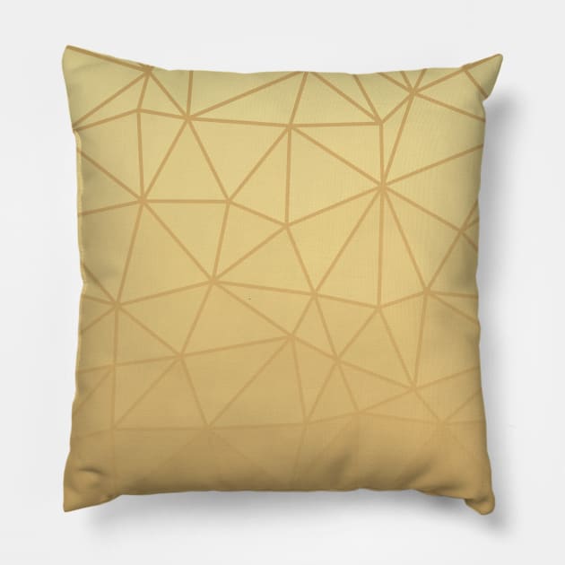 Gold Geometric Abstract Artwork. Pillow by love-fi