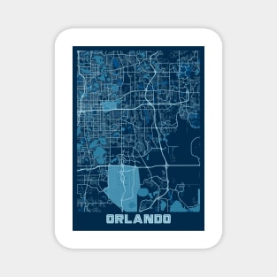 Orlando - United States Peace City Map Magnet