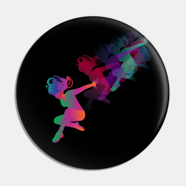 Modern Dance Woman Dancer Festival, Music party, Birthday Jazz Event Decoration Pin by sofiartmedia