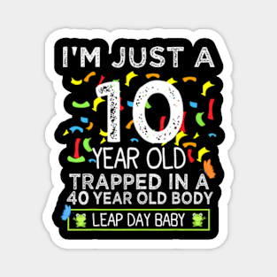 Leap Year Birthday Leap Day 40Th Birthday Party Magnet