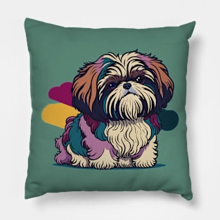 Shih Tzu Portrait Pillow