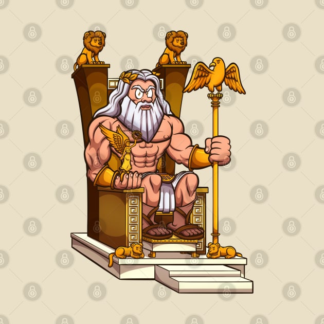 Zeus On Throne by TheMaskedTooner