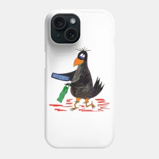 Crow train spotter Phone Case