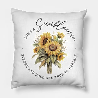 Bunch Of Sunflowers Pillow