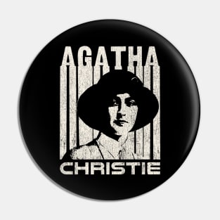 Agatha Christie // Retro Style Design Pin