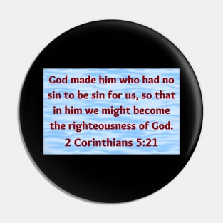 Bible Verse 2 Corinthians 5:21 Pin