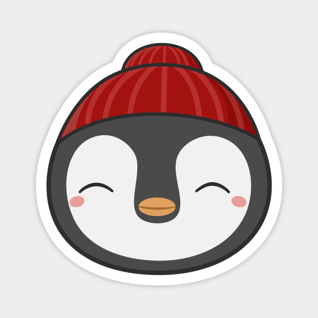 Kawaii Cute Penguin Magnet by happinessinatee