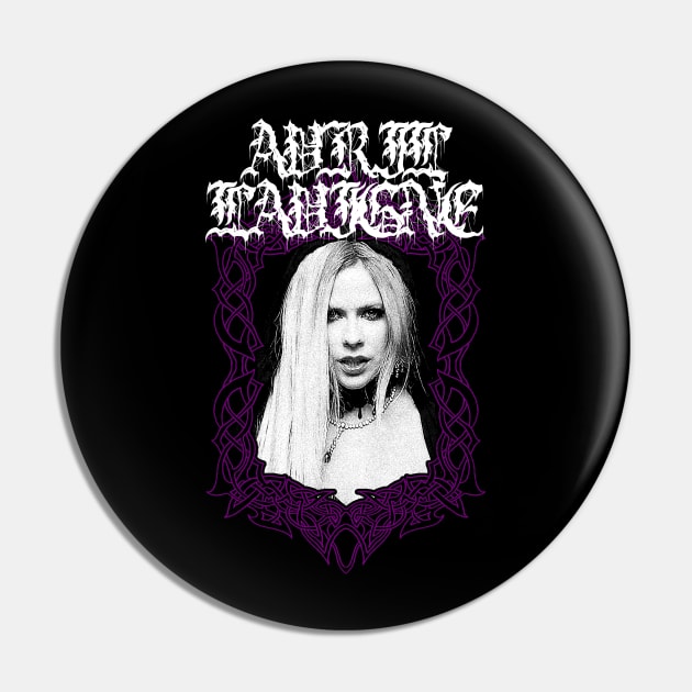Avril Lavigne Metal Style Pin by theloudandnoisy