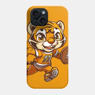 Cute Baby Tiger American Football Phone Case