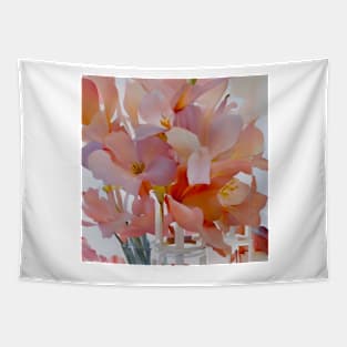 Delicate Blossoms in Vases Tapestry