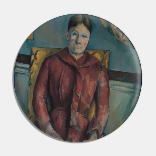 Madame Cezanne in a Red Dress by Paul Cezanne Pin by Classic Art Stall