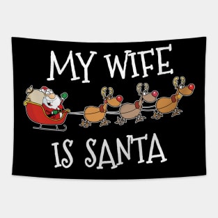 Matching family Christmas outfit Wife Tapestry