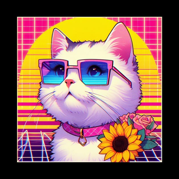 retro anime cyber cat by Anthony88