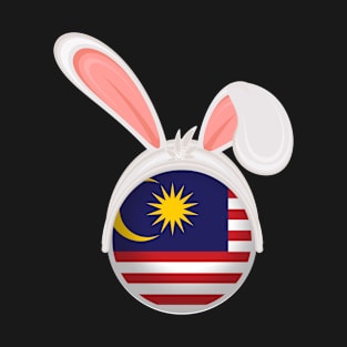 happy easter Malaysia bunny ears flag cute designs T-Shirt