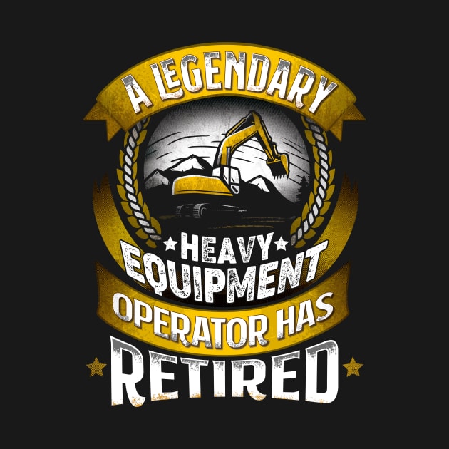 Funny Excavator Heavy Machines Operator by MarkusShirts