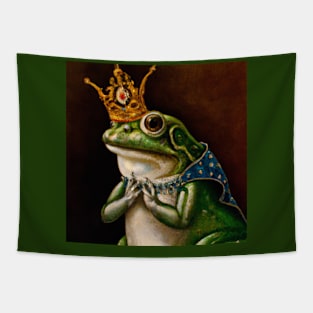 Renaissance painting of a Frog King Tapestry