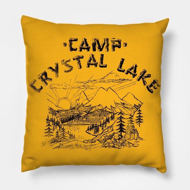 Camp Crystal Lake Counselor Pillow by goodwordsco