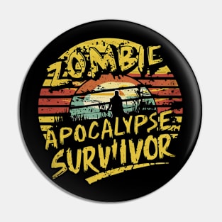 Zombie Apocalypse Survivor Pin