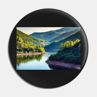 Lake between mountains Pin