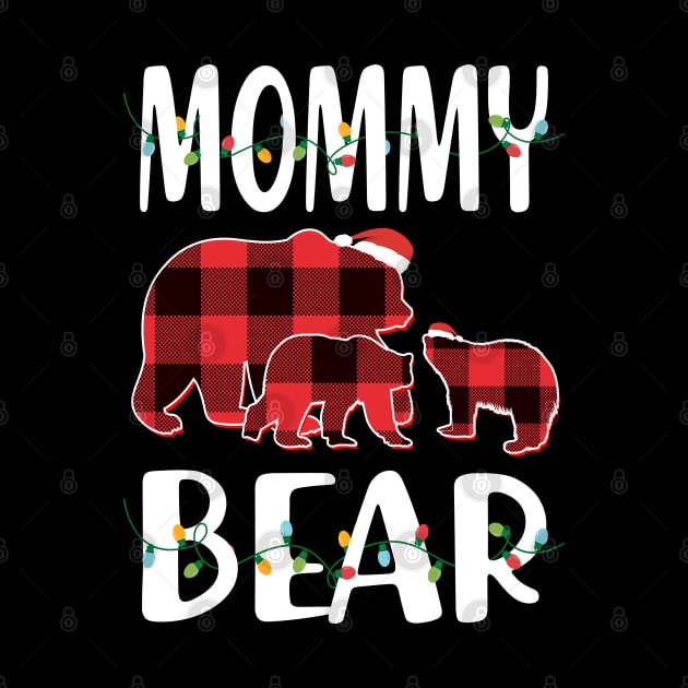 Mommy Bear Red Plaid Christmas Pajama Matching Family Gift by intelus