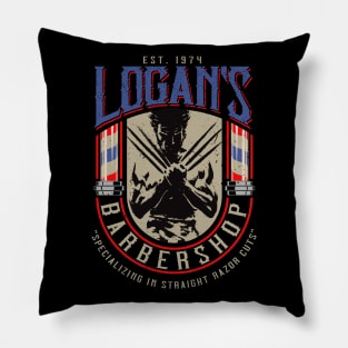 Logan's Barbershop Pillow