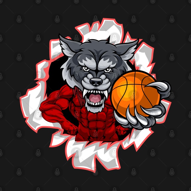 wolf ripping by twitaadesign